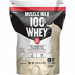 5 lbs Muscle Milk 100% Whey Protein Powder (Vanilla) $30.62