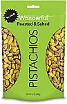 12-Oz Wonderful Pistachios w/ No Shells (Roasted and Salted) $6