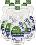 6-Pk 19-oz Seventh Generation Dish Soap Liquid $11