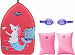 SwimWays Fish Face Guppy Goggles, Soft Swimmies, Kickboard $4.40