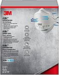 20-pk 3M Aura Particulate Respirator 9205+ N95 $21.99