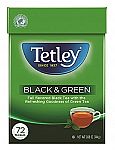72-Ct Tetley Tea Bags (Black & Green) $2.83