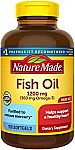 150-Count Nature Made 1200mg Fish Oil Softgels (2 for $9) + Free Shipping
