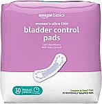 30-Ct Amazon Basics Ultra Thin Incontinence, Bladder Control & Postpartum Pads $0.70