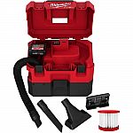 Milwaukee M12 fuel shop vac with 6 ah battery and charger $129 YMMV