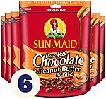 6-pack Sun-Maid Chocolate Covered Raisins Snacks (7oz) $15