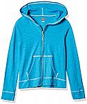 Hanes Little Girls' Slub Jersey Full Zip Jacket $4.52