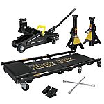 7-Piece Black Jack 2 Ton Hydraulic Trolley Jack Combo Kit $64.83