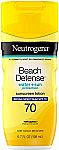 6.7 Oz Neutrogena Beach Defense SPF 70 Sunscreen Lotion $5.59