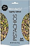 6 Oz Wonderful Pistachios No Shells Bag (Roasted and Lightly Salted) $3.74