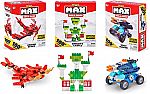 MAX Build More Construction Themed 100 Pc Brick Set (3 Pack) $6.49
