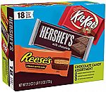 18 count HERSHEY'S Full Size Assorted Milk Chocolate Candy Bar $11