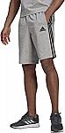 adidas Men's Essentials 3-Stripes Shorts $12 & More