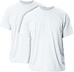 2-Pk Gildan Men's Ultra Cotton T-Shirt $8