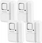 4-Pack Phillips Personal Security Window and Door Alarm $12.60