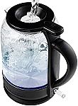 1.5L Ovente 1500W Electric Glass Kettle $15