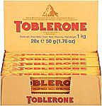 24-Pack 1.76-oz Toblerone Swiss Milk Chocolate with Honey & Almond Nougat $11.25