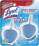 2-Ct Lysol Automatic In-The-Bowl Toilet Cleaner $2.25