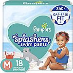 Pampers Splashers Swim Diapers: 20-Ct Small $6.75, 18-Ct Med $7