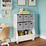 RiverRidge Kids 34" Bookcase with Toy Organizer and 6 Bins $159.99