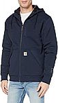 Carhartt Men's Rain Defender Rockland Quilt Lined Hooded Sweatshirt (Navy) $33.75 (Reg. $70)