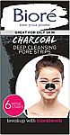6-Count Biore Charcoal Deep Cleansing Pore Strips $4.50