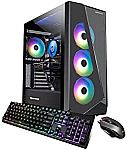 iBUYPOWER Pro Gaming Desktop SlateMono 230A (Ryzen 5 5600X RX 6600 XT 16GB 480GB SSD + 1 TB HDD) $949.99