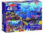 Melissa & Doug Underwater Ocean Floor Puzzle (48 pcs) $6.75