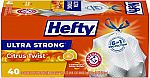 40-Ct 13-Gallon Hefty Ultra Strong Tall Kitchen Trash Bags $5.73