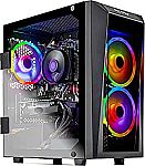 Skytech Blaze II Gaming Desktop （Ryzen 5 5600G RTX 3060, 500GB SSD, 16GB) $899