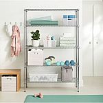 Brightroom 5 Tier Wide Wire Shelving (72"x48"x18") $56 and more