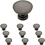10-Pack Franklin Brass Flat Top Round Kitchen Cabinet Knobs $3.30 (Was $12)
