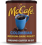 6-Pk 30-Oz McCafe Medium Dark Roast Ground Coffee (Colombian) $21