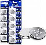 LiCB CR2032 3V Lithium Battery (10-Pack) $5