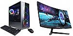 CYBERPOWERPC Gamer Xtreme VR Gaming Desktop (i5-11400F 8GB 512GB RTX 2060) Sceptre Curved 27" Gaming Monitor $900