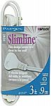SlimLine 2235 Indoor Flat Plug 3-Ft Extension Cord $2