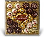 24-Ct Ferrero Rocher Fine Hazelnut Milk Chocolates Gift Box $8