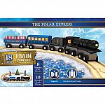17-Pc MasterPieces The Polar Express Painted Wood Train Playset $17.98