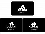 3 x adidas $40 Gift Card + 3 x $10 Bonus Card ($150 total) $112 and more