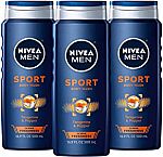 3-Pack 16.9-oz Nivea Men Sport Body Wash $8.55