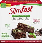 10-Ct 0.88-Oz SlimFast Snack Bar Minis (Double Chocolate Mint Crunch) $3.50