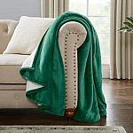Home Decorators Collection Plush Green Fir Sherpa Throw Blanket $12 + Free Shipping