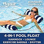 Aqua 4-in-1 Monterey Pool Float & Water Hammock $12.77