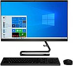 Lenovo All-in-One 24" 1080p IPS Desktop (i3-10100T 8GB 256GB SSD+1TB) $540