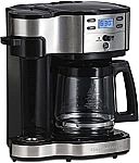 Hamilton Beach 2-Way 12-Cup Brewer Coffee Maker $45