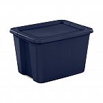 8 Count Sterilite Plastic 18 Gallon Tote Box Blue Cove $19