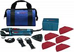 BOSCH StarlockPlus Oscillating Multi-Tool Kit with Snap-In Blade Attachment $98