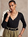 Banana Republic Ribbed Henley Bodysuit $10 and more