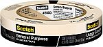Scotch General Purpose Masking Tape 0.94 inches by 60 yards $2