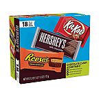 18-Count Hershey Full Size Candy Bar Assorted Variety Box $11.25